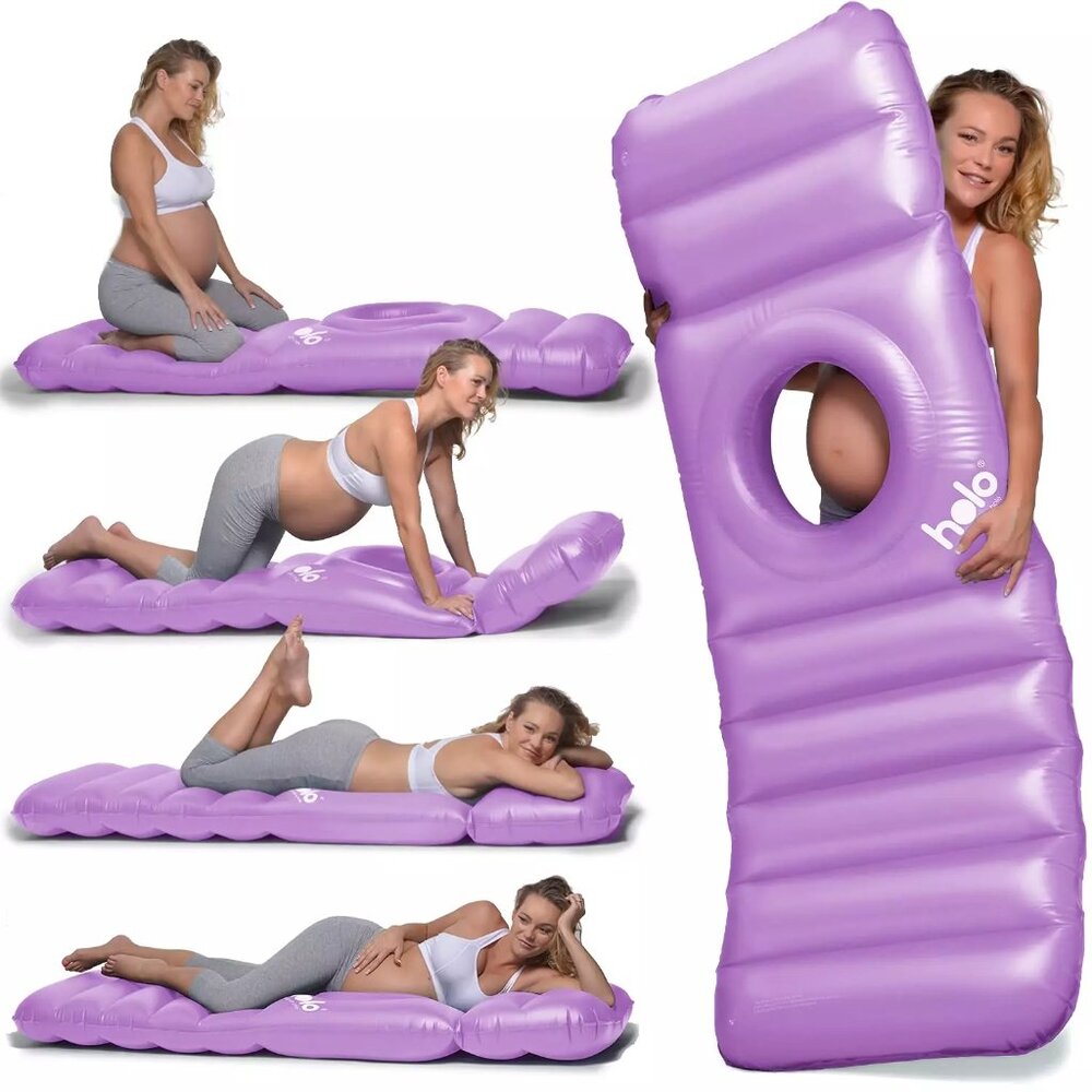 Inflatable Pregnancy Pillow Bed Maternity Raft Float Hole to Lie on Your Stomach